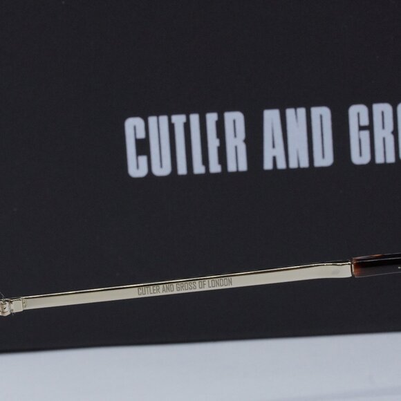 Final Price! Cutler and Gross CG1328S 001 Black Camo/Brown Sunglasses - Picture 5 of 8